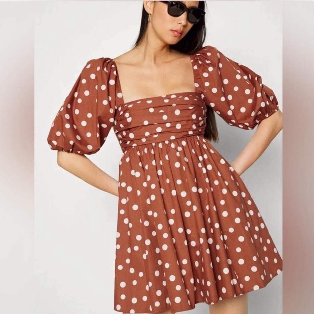 nwot Abercrombie & Fitch Polka Dot Mini Dress